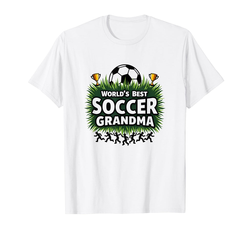 Worlds Best Soccer Grandma Champion T-Shirt - Custom Art Print for Adults - T-Shirt, Sweatshirt, Hoodie