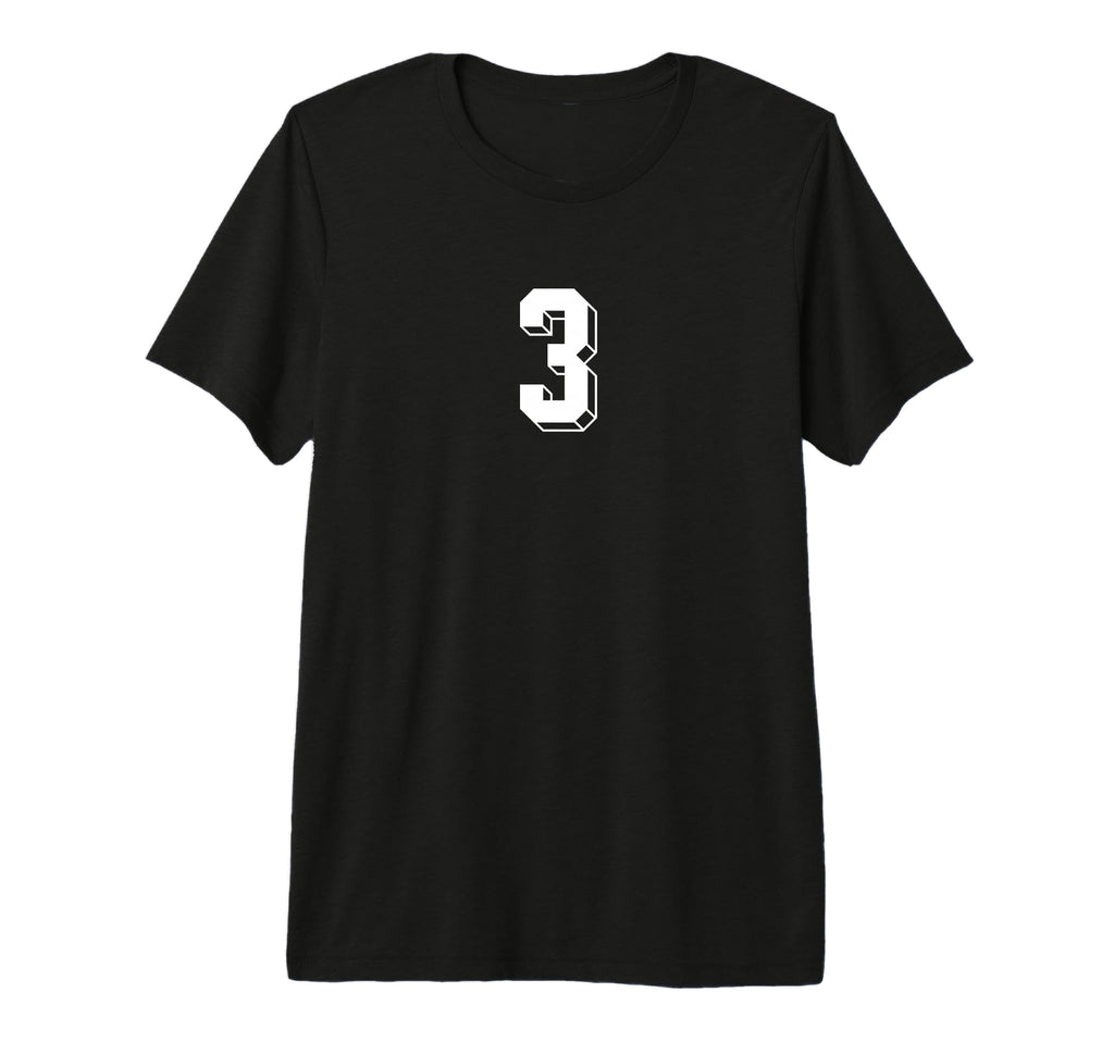 Number 3 80S 90S Soccer Team Jersey T-Shirt - Graphic Print Men Women - T-Shirt, Sweatshirt, Hoodie