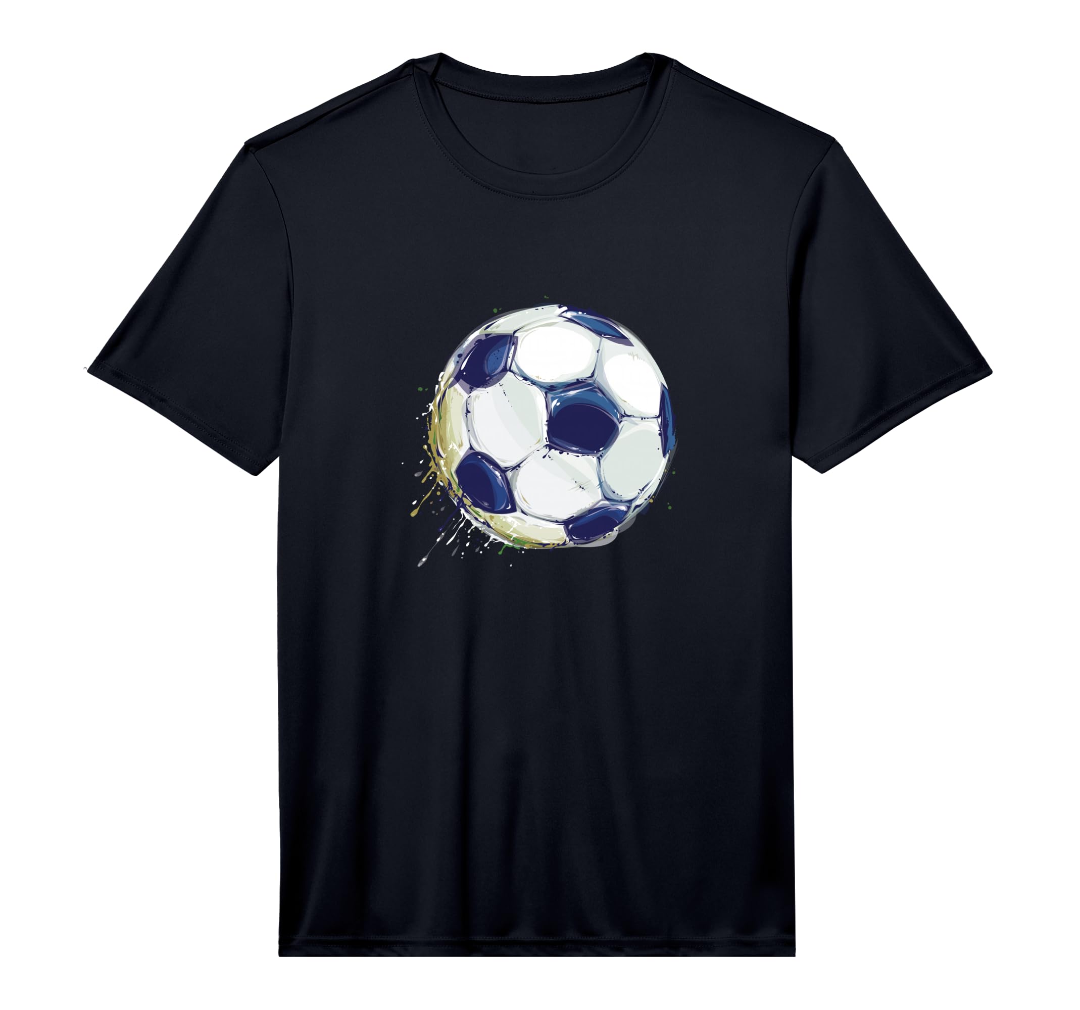 Athletic Soccer Football Ball Sports T-Shirt - Custom Art Print Men Women - T-Shirt, Sweatshirt, Hoodie