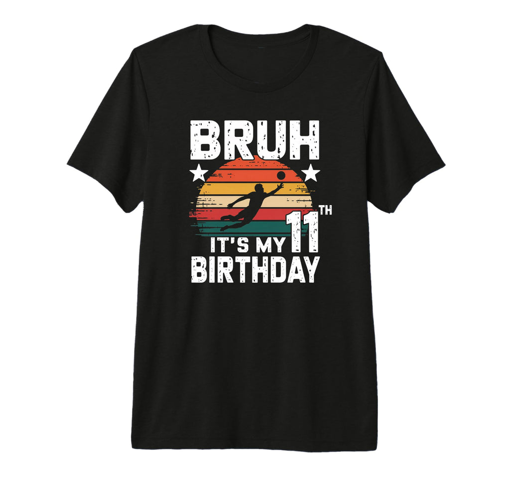 Funny 11Th Birthday Soccer Goalie Tri T-Shirt - Minimalist Print Men Women - T-Shirt, Sweatshirt, Hoodie