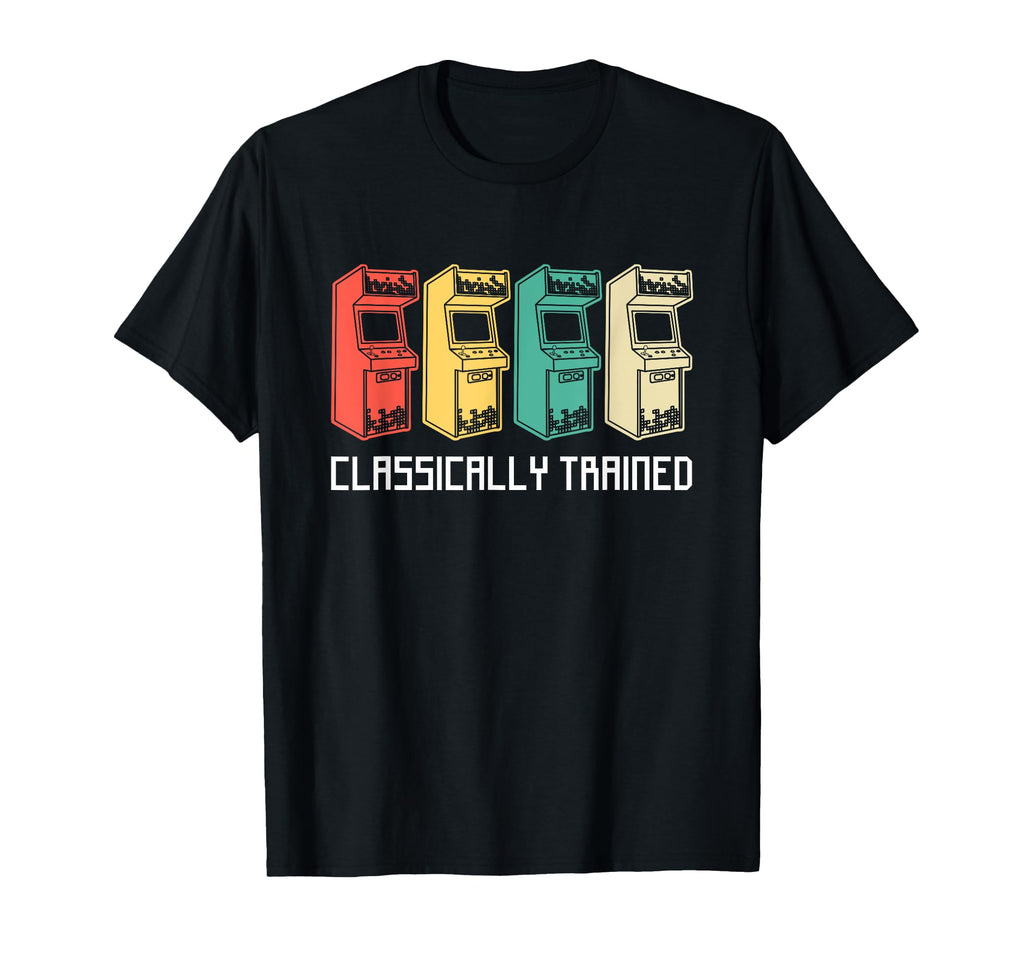 Classically Trained Gamer Gaming 80S T-Shirt - Unique Graphic Men Women - T-Shirt, Sweatshirt, Hoodie