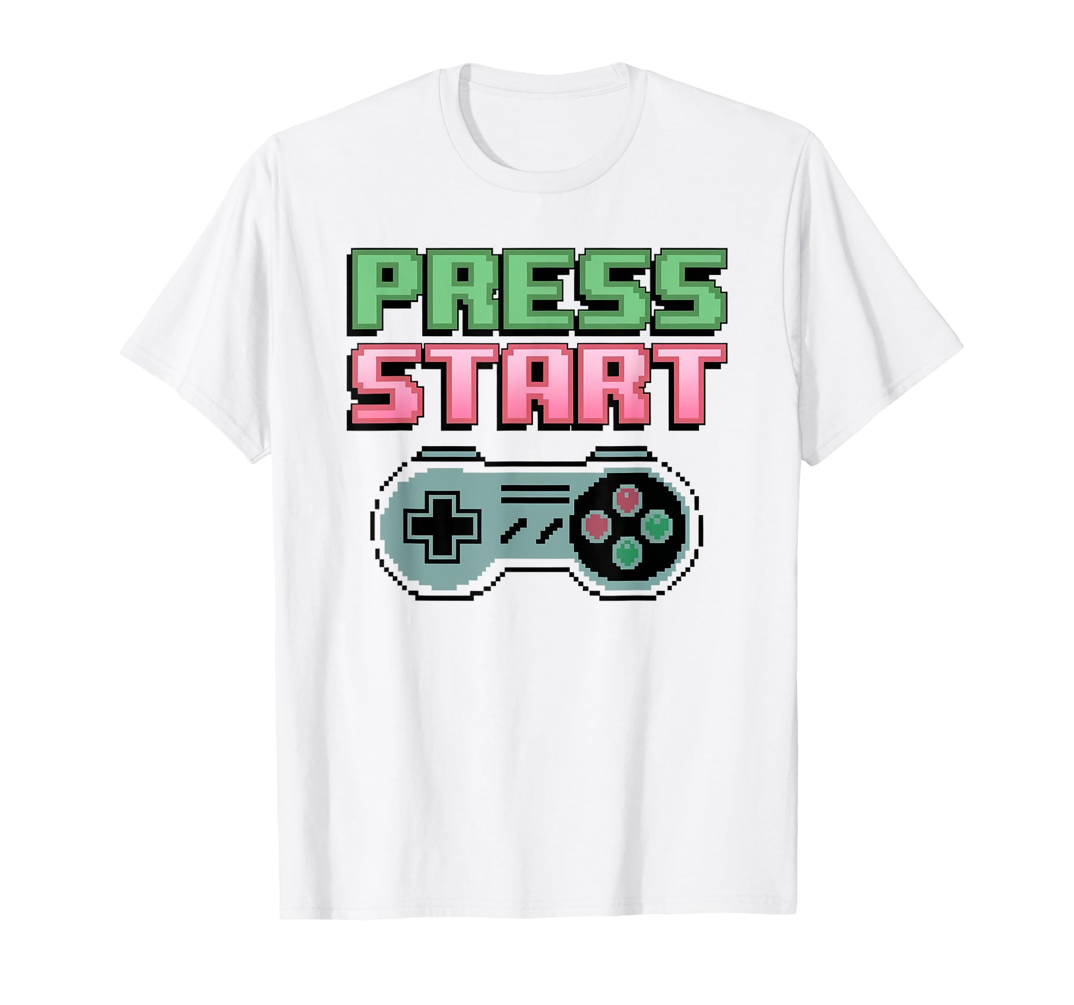 Gaming Press Start Gaming Controller T-Shirt - Graphic Print Men Women - T-Shirt, Sweatshirt, Hoodie