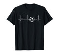 Heartbeat Football Lovers Football T-Shirt - Fun Novelty Design for Adults - T-Shirt, Sweatshirt, Hoodie