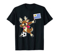 Soccer Uruguayan Flag Reindeer Uruguay T-Shirt - Fun Novelty Design Unisex - T-Shirt, Sweatshirt, Hoodie