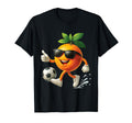 Orange Soccer T-Shirt - Custom Art Print Men Women - T-Shirt, Sweatshirt, Hoodie