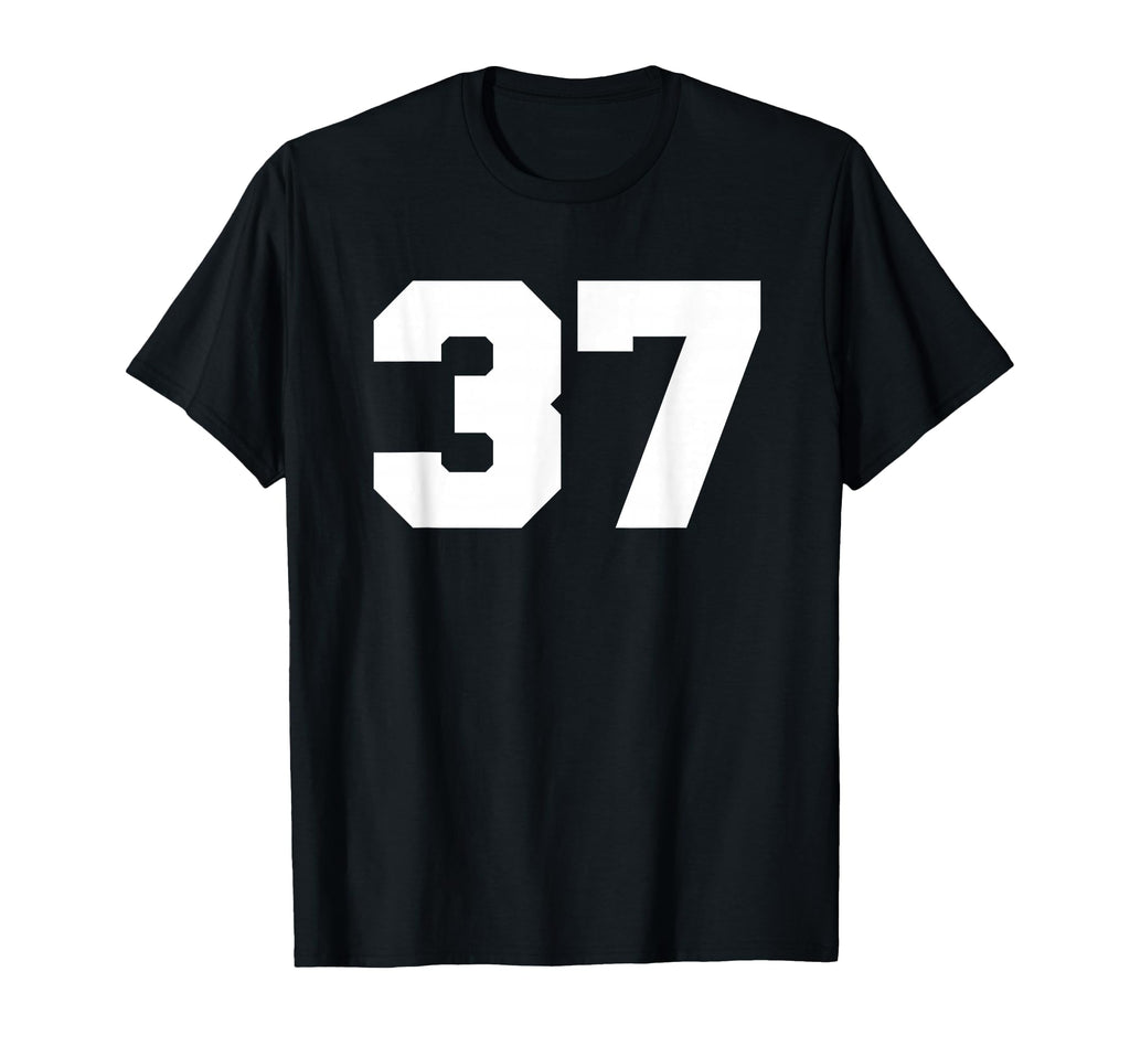Number 37 Sports Jersey Player 37 Fan Front T-Shirt - Graphic Print Unisex - T-Shirt, Sweatshirt, Hoodie