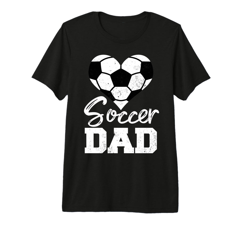 Mens Soccer Dad Heart Funny Heartfelt T-Shirt - Aesthetic Graphic Unisex - T-Shirt, Sweatshirt, Hoodie