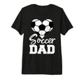 Mens Soccer Dad Heart Funny Heartfelt T-Shirt - Aesthetic Graphic Unisex - T-Shirt, Sweatshirt, Hoodie