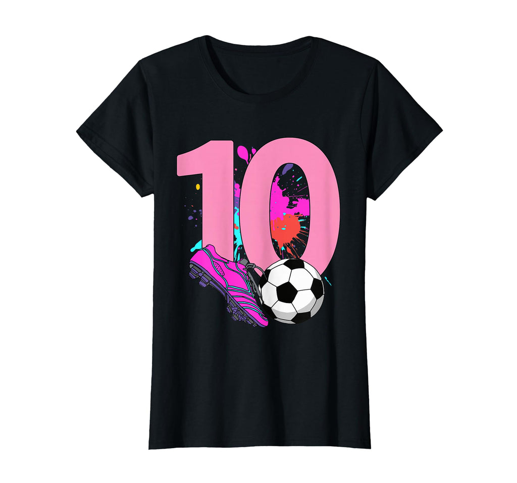 10Th Birthday Soccer Player Football 10 T-Shirt - Unique Graphic Unisex - T-Shirt, Sweatshirt, Hoodie