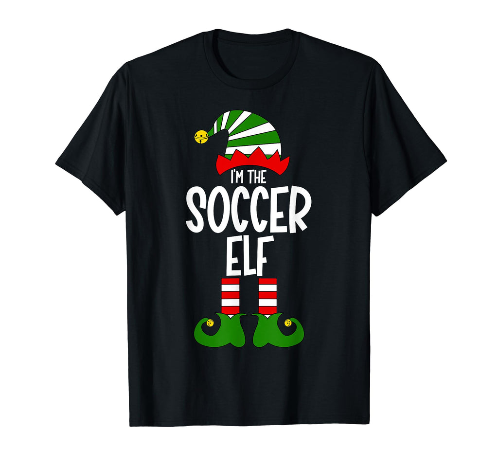 Soccer Elf Family Group Matching Elf T-Shirt - Custom Art Print for Adults - T-Shirt, Sweatshirt, Hoodie