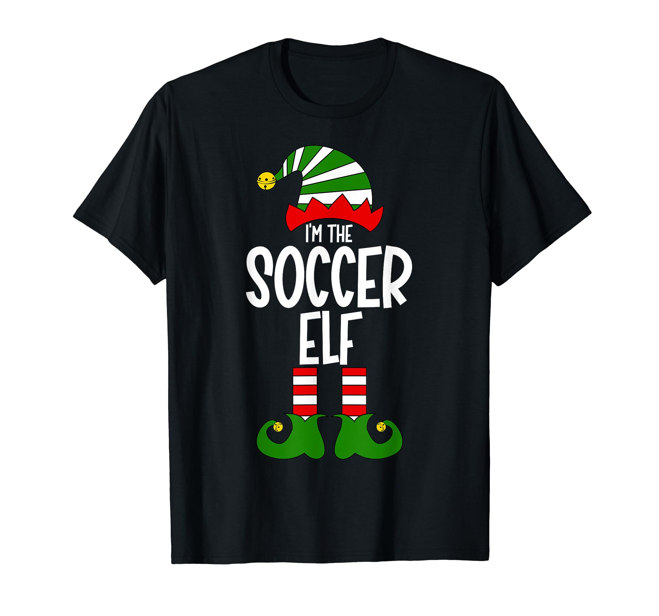 Soccer Elf Family Group Matching Elf T-Shirt - Custom Art Print for Adults - T-Shirt, Sweatshirt, Hoodie