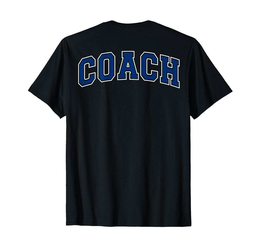 Coach Sports Trainer Varsity Blue T-Shirt - Custom Art Print Men Women - T-Shirt, Sweatshirt, Hoodie