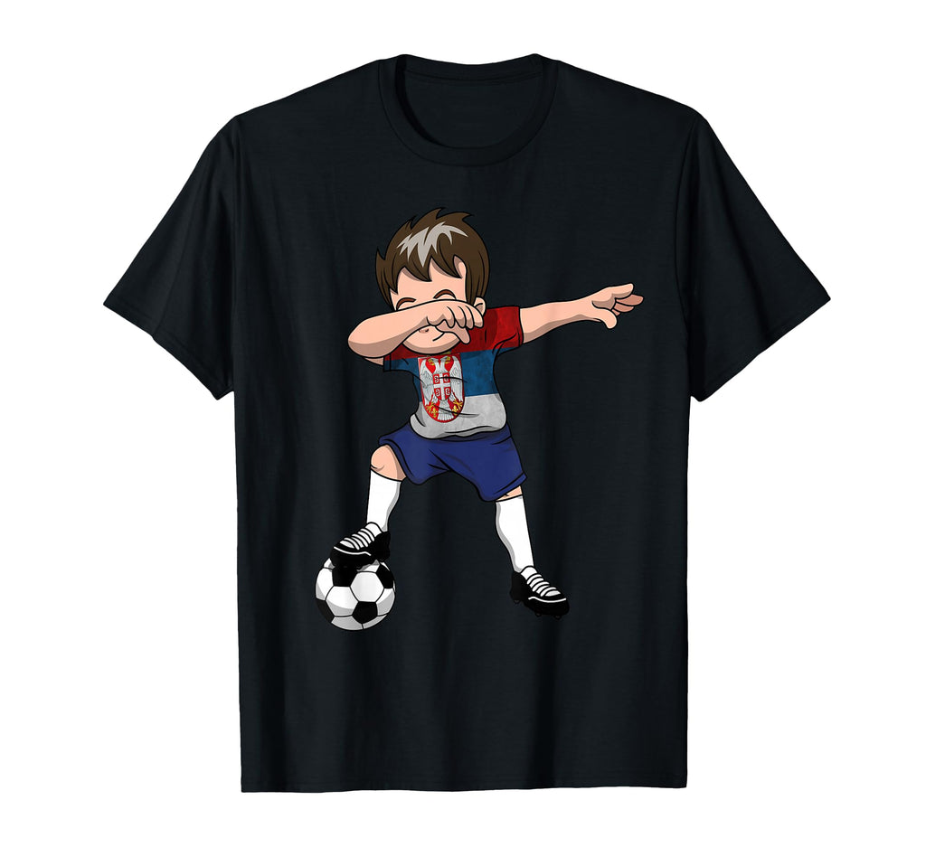 Dabbing Soccer Serbia Serbian Belgrade Gift T-Shirt - Trendy Graphic Unisex - T-Shirt, Sweatshirt, Hoodie