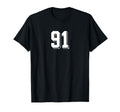 Number 91 80S 90S Soccer Team Jersey T-Shirt - Streetwear Style for Adults - T-Shirt, Sweatshirt, Hoodie
