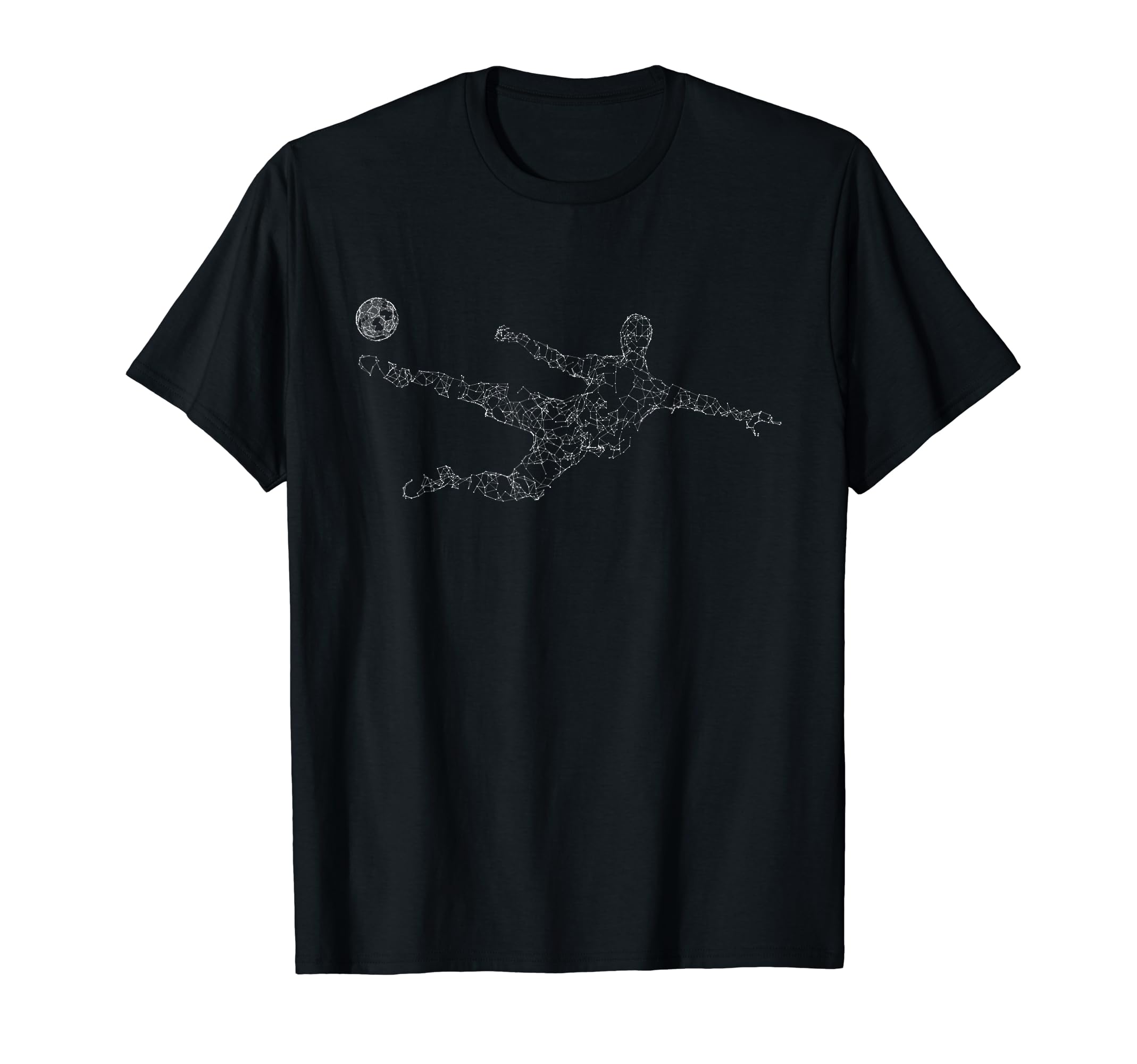 Soccer Player Hitting Ball T-Shirt - Casual Everyday Wear for Adults - T-Shirt, Sweatshirt, Hoodie
