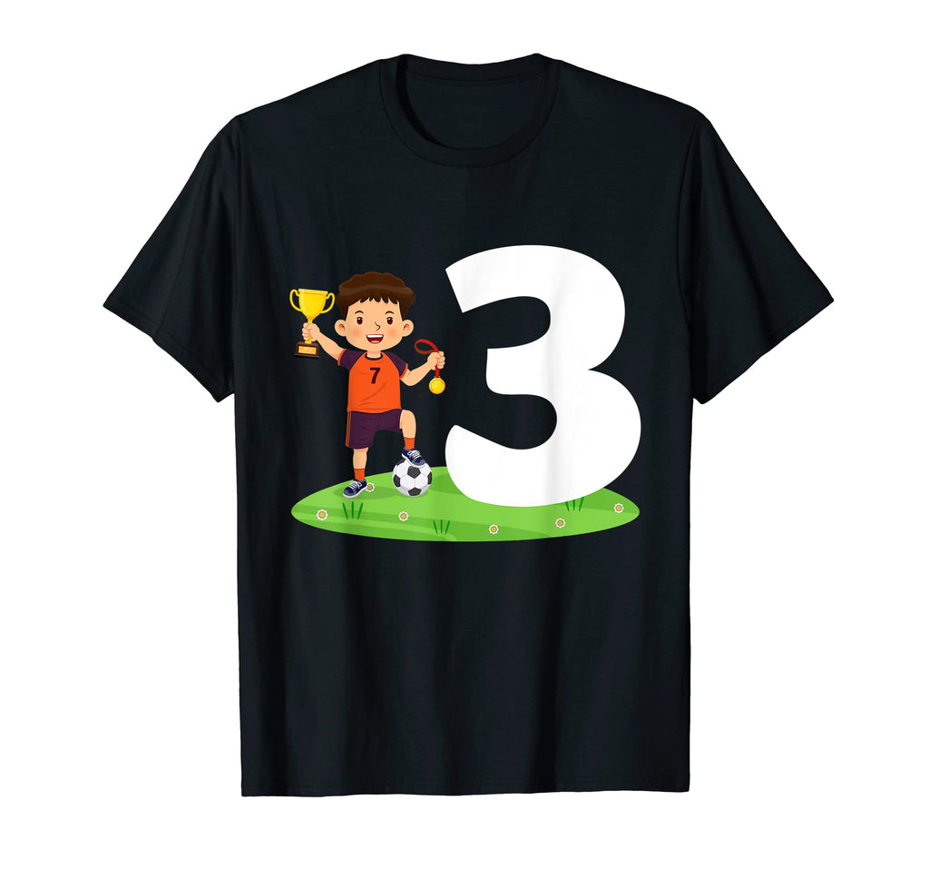 3Rd Birthday Soccer 3 Years Old T-Shirt - Aesthetic Graphic for Adults - T-Shirt, Sweatshirt, Hoodie