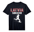 Latvia Soccer Fans Jersey Latvian Flag T-Shirt - Graphic Print for Adults - T-Shirt, Sweatshirt, Hoodie