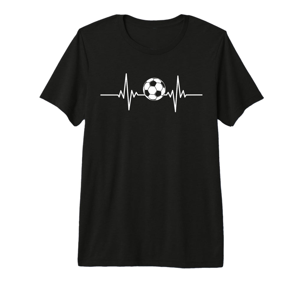 Soccer Heartbeat Soccer Ball Heartbeat T-Shirt - Novelty Apparel Unisex - T-Shirt, Sweatshirt, Hoodie