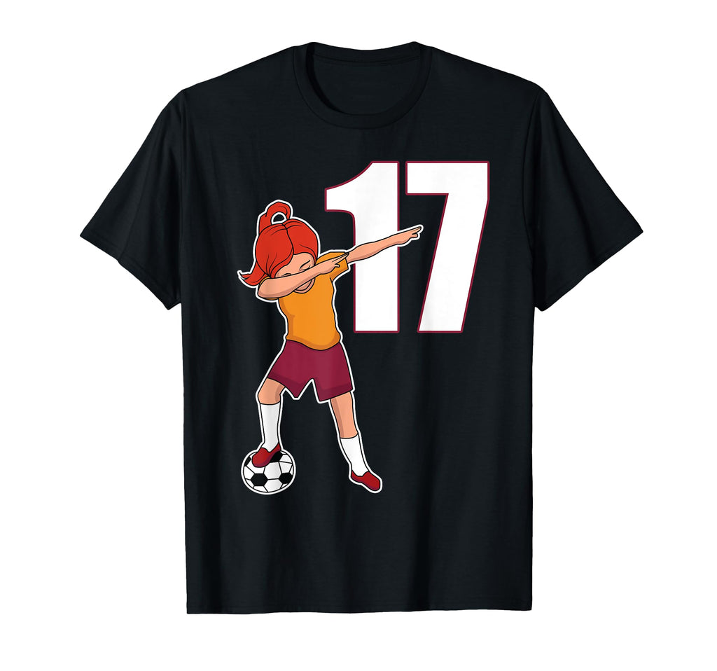 Soccer Number 17 Funny Dabbing Dab T-Shirt - Fun Novelty Design for Adults - T-Shirt, Sweatshirt, Hoodie