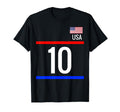 Usa Soccer Number 10 Sports T-Shirt - Minimalist Print Unisex - T-Shirt, Sweatshirt, Hoodie