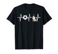 Soccer Rat Terrier Heartbeat Dog Lover T-Shirt - Graphic Print Men Women - T-Shirt, Sweatshirt, Hoodie