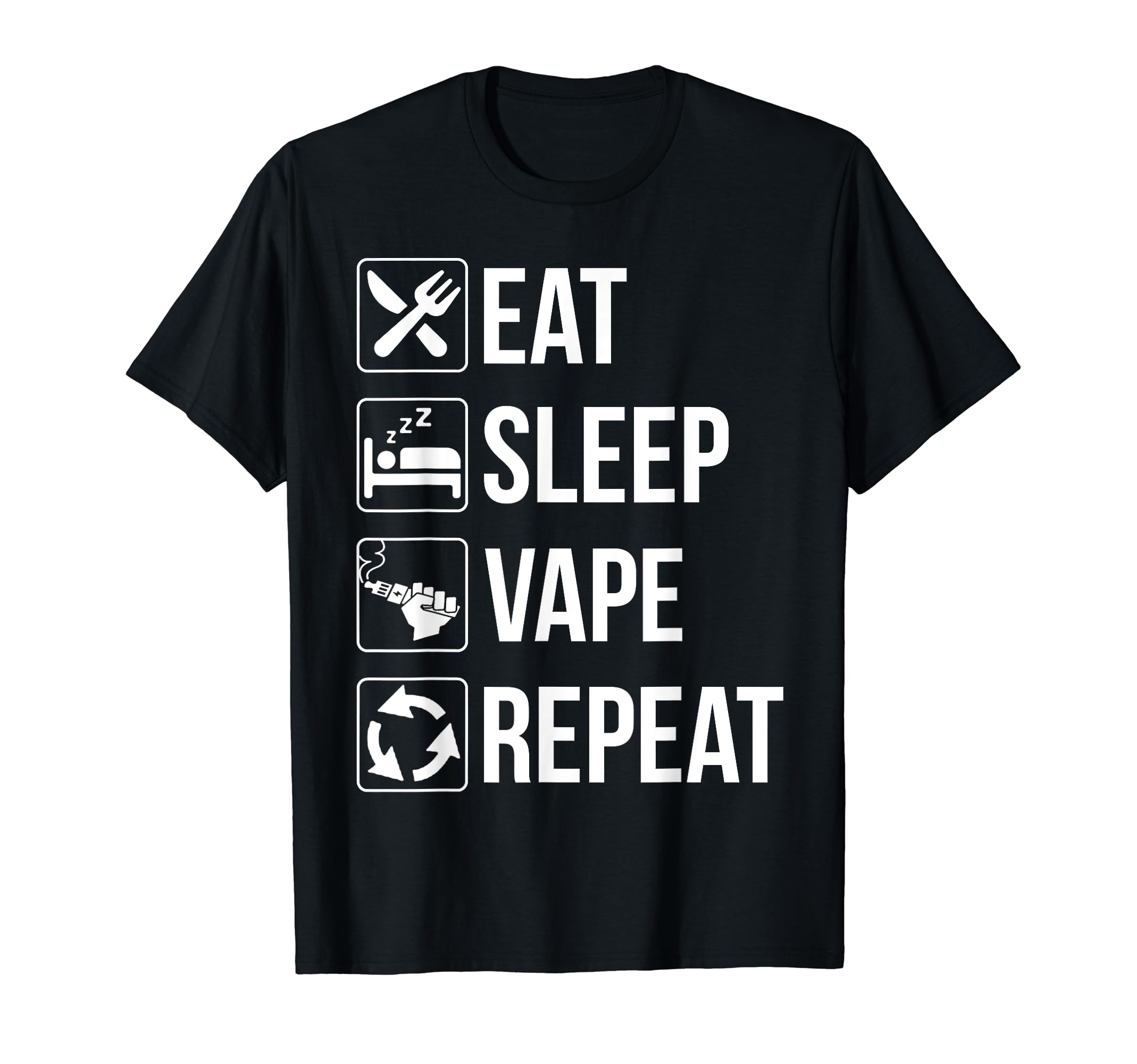 Funny Eat Sleep Repeat T-Shirt - Graphic Print Men Women - T-Shirt, Sweatshirt, Hoodie