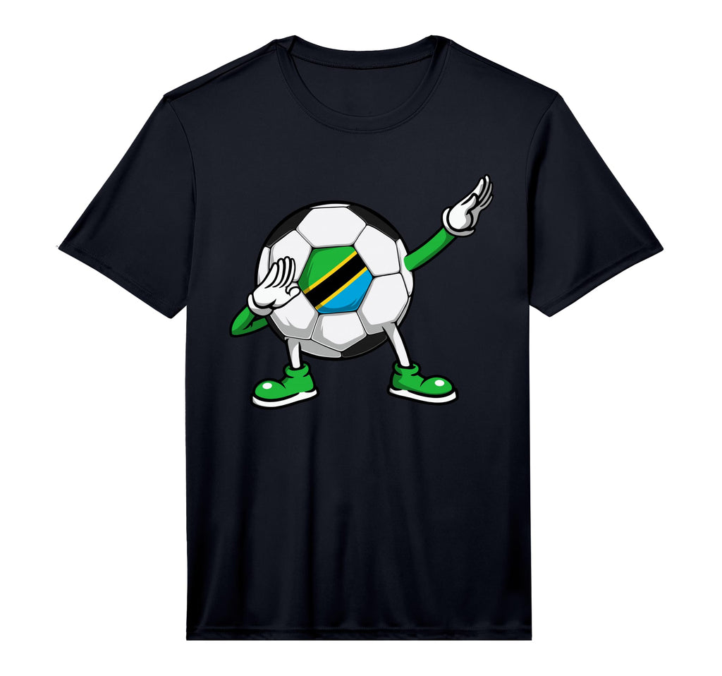 Dabbing Soccer Tanzania Jersey T-Shirt - Fun Novelty Design for Adults - T-Shirt, Sweatshirt, Hoodie