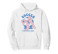 Soccer Fan Coquette Bow Hoodie - Fun Novelty Design for Adults - T-Shirt, Sweatshirt, Hoodie