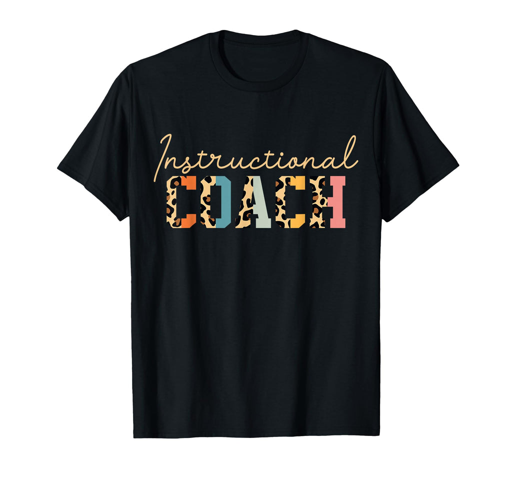 Instructional Coach Leopard T-Shirt - Minimalist Print Men Women - T-Shirt, Sweatshirt, Hoodie