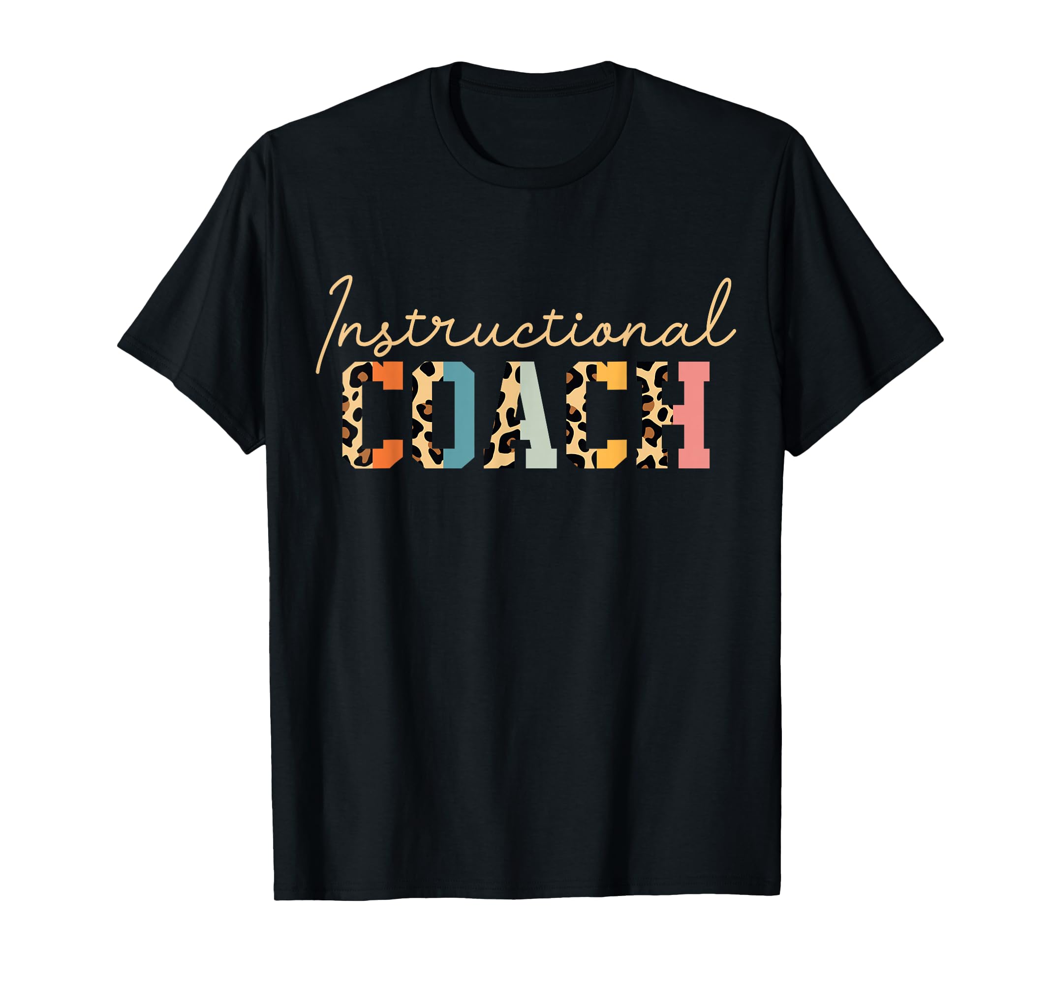Instructional Coach Leopard T-Shirt - Minimalist Print Men Women - T-Shirt, Sweatshirt, Hoodie