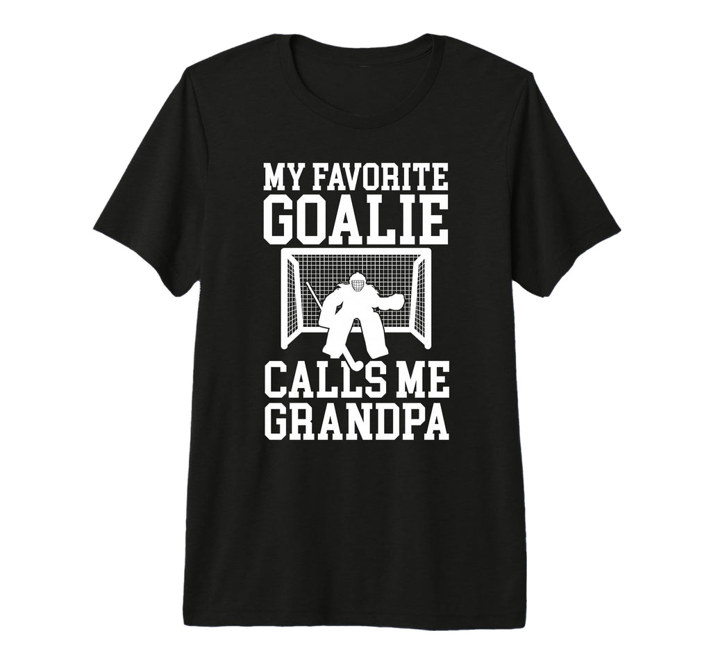 Mens Field Hockey Goalie Grandpa Field T-Shirt - Unique Graphic Men Women - T-Shirt, Sweatshirt, Hoodie