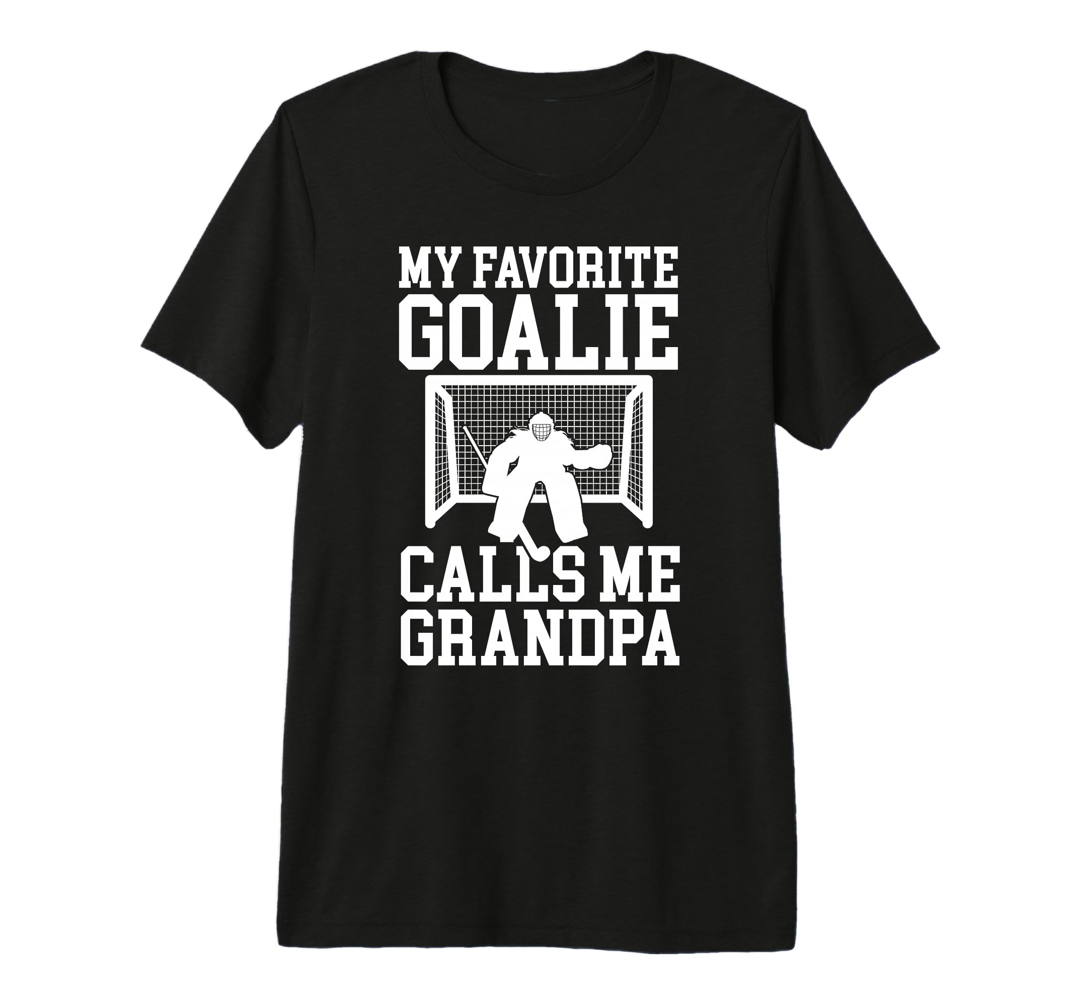 Mens Field Hockey Goalie Grandpa Field T-Shirt - Unique Graphic Men Women - T-Shirt, Sweatshirt, Hoodie