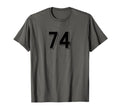 Number 74 80S 90S Soccer Team Jersey T-Shirt - Graphic Print for Adults - T-Shirt, Sweatshirt, Hoodie