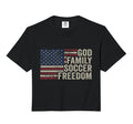 God Family Soccer Freedom Player T-Shirt - Minimalist Print for Adults - T-Shirt, Sweatshirt, Hoodie
