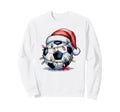 Soccer Santa Festive Cheer Game Day Sweatshirt - Custom Art Print Unisex - T-Shirt, Sweatshirt, Hoodie
