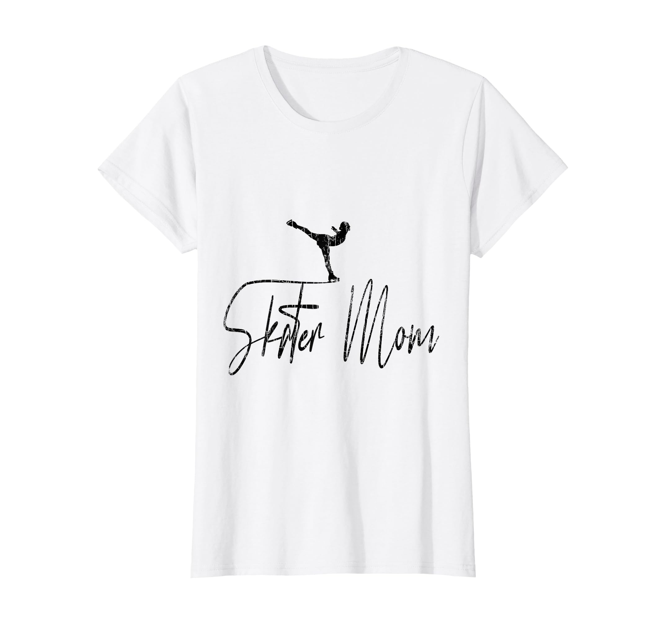 Skater Mom Fun Figure Skate Ice Skating T-Shirt - Graphic Print Unisex - T-Shirt, Sweatshirt, Hoodie