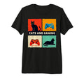 Games Gamer Cats And Gaming Cat T-Shirt - Casual Everyday Wear Men Women - T-Shirt, Sweatshirt, Hoodie
