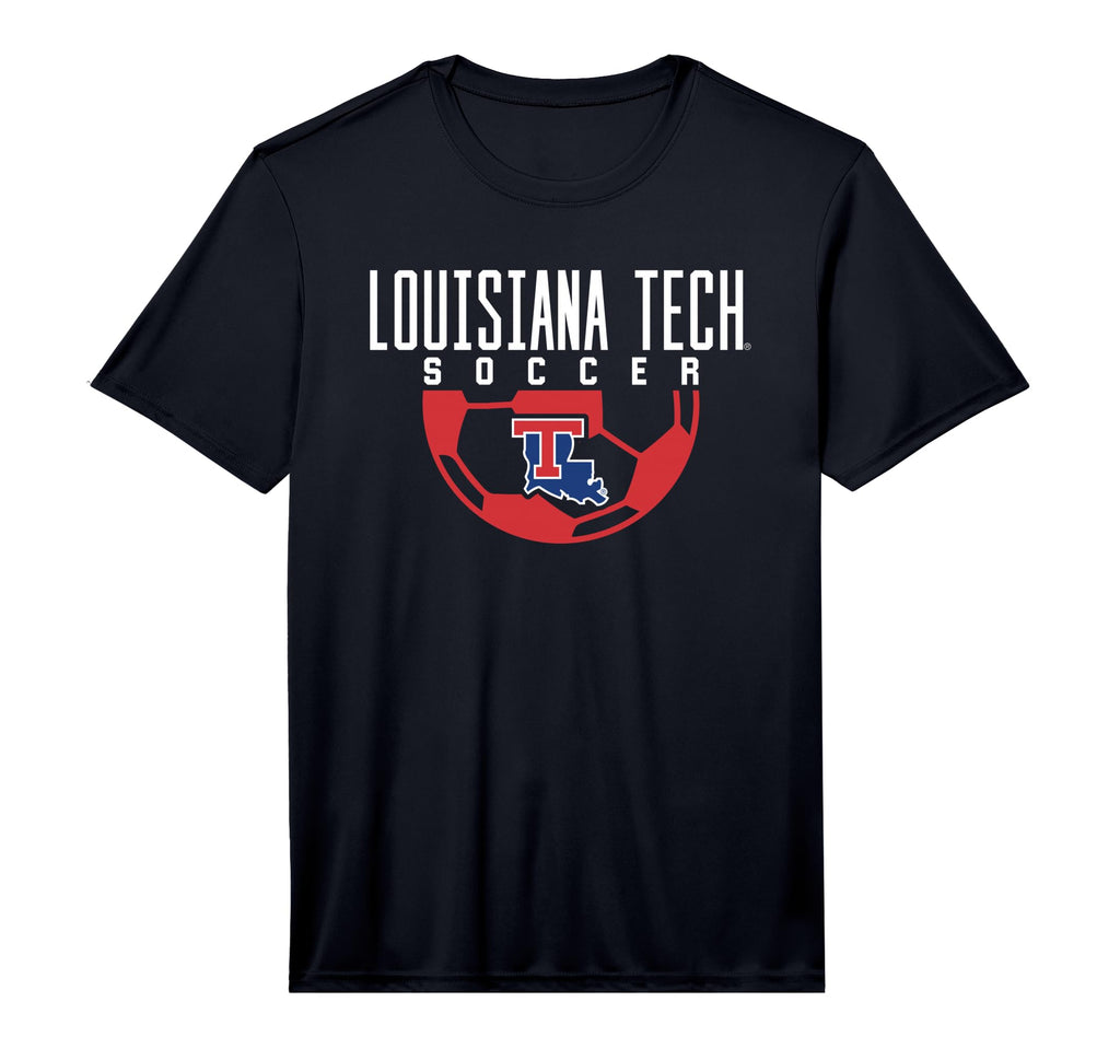 Louisiana Tech Bulldogs Soccer T-Shirt - Casual Everyday Wear Men Women - T-Shirt, Sweatshirt, Hoodie