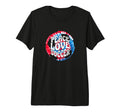 Peace Love Soccer Tie Dye Hippie Tri T-Shirt - Streetwear Style Unisex - T-Shirt, Sweatshirt, Hoodie