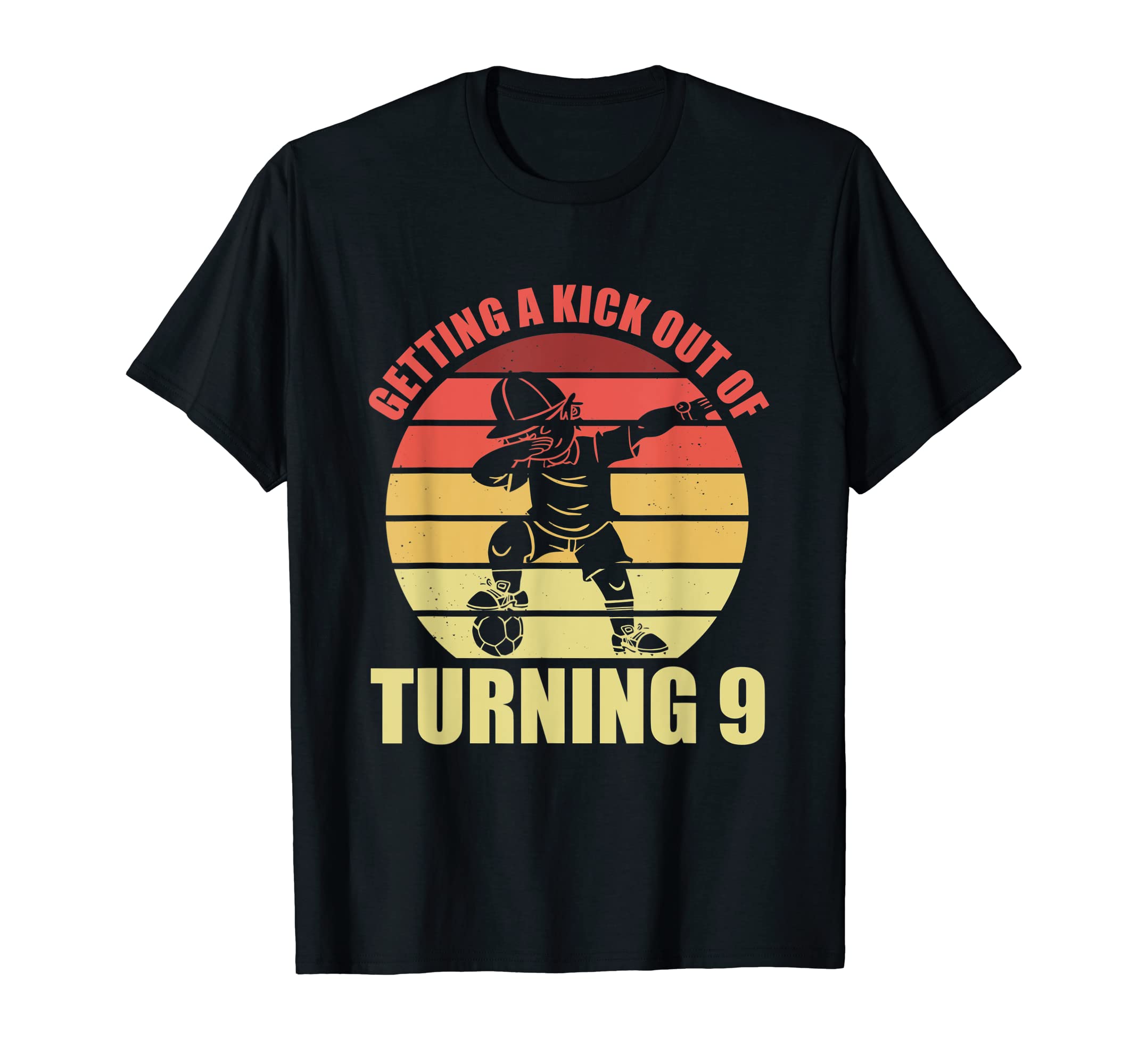9 Year Old Happy 9Th Birthday Soccer T-Shirt - Graphic Print for Adults - T-Shirt, Sweatshirt, Hoodie