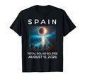 Spain Eclipse 2026 August 12 Total T-Shirt - Trendy Graphic for Adults - T-Shirt, Sweatshirt, Hoodie