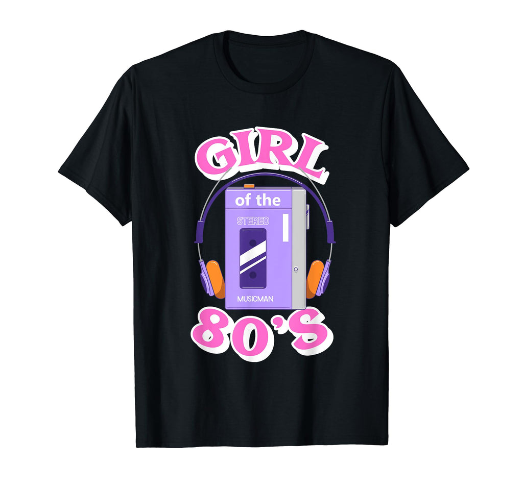 80S 1980S Cassette Tape Player T-Shirt - Graphic Print Unisex - T-Shirt, Sweatshirt, Hoodie