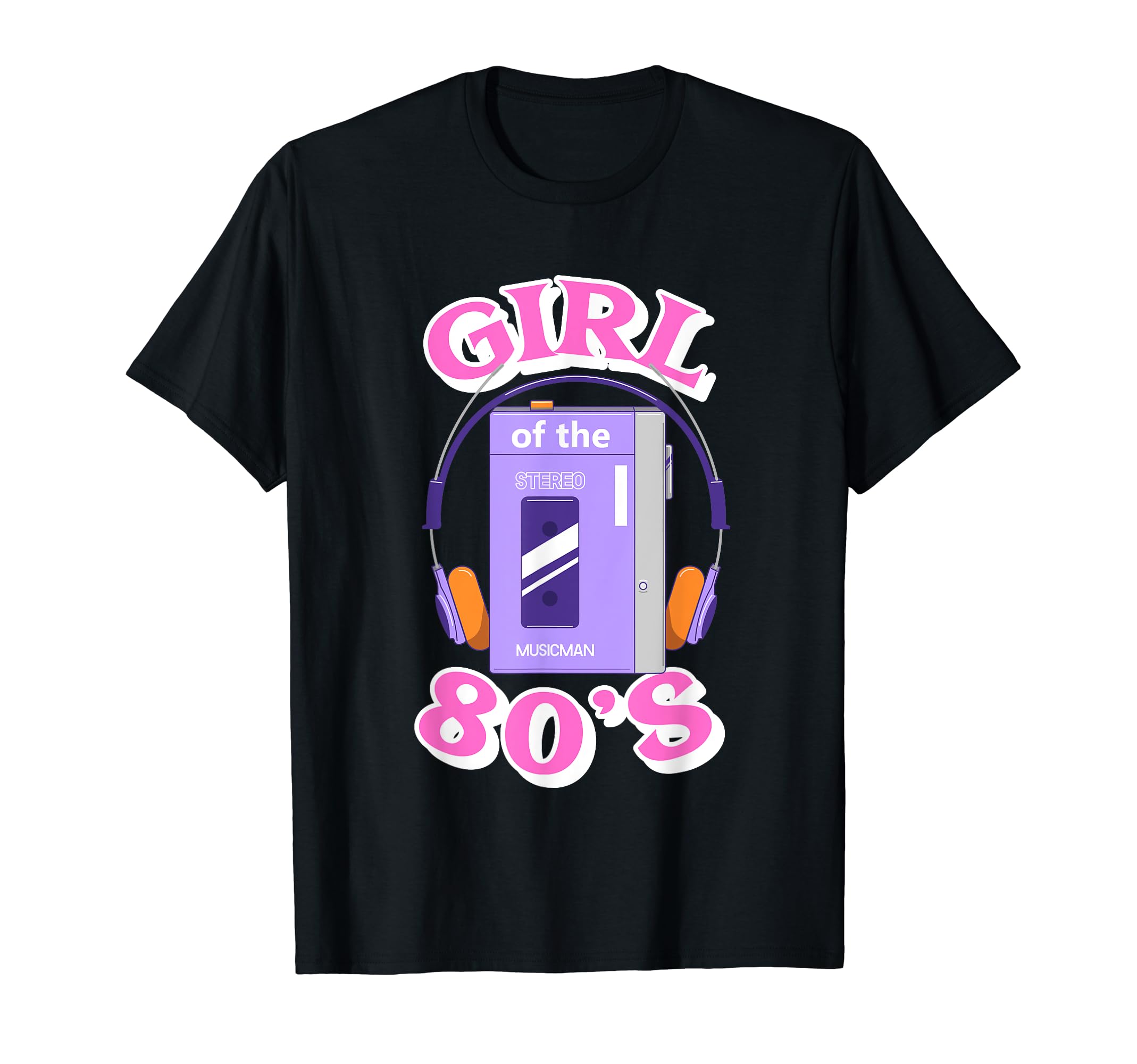 80S 1980S Cassette Tape Player T-Shirt - Graphic Print Unisex - T-Shirt, Sweatshirt, Hoodie