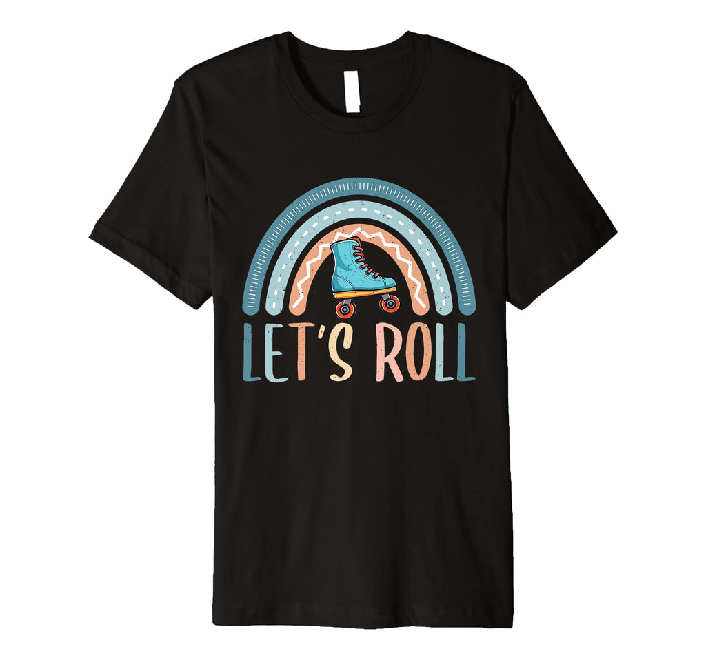 Roller Skating Rainbow Roller Skates T-Shirt - Trendy Graphic Unisex - T-Shirt, Sweatshirt, Hoodie
