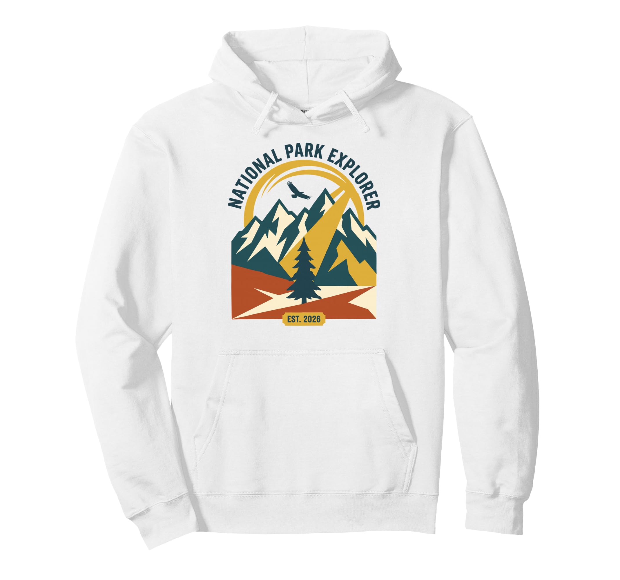National Park Explorer Mountain Hiking Hoodie - Novelty Apparel for Adults - T-Shirt, Sweatshirt, Hoodie