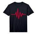 Red Heartbeat Performance T-Shirt - Graphic Print for Adults - T-Shirt, Sweatshirt, Hoodie