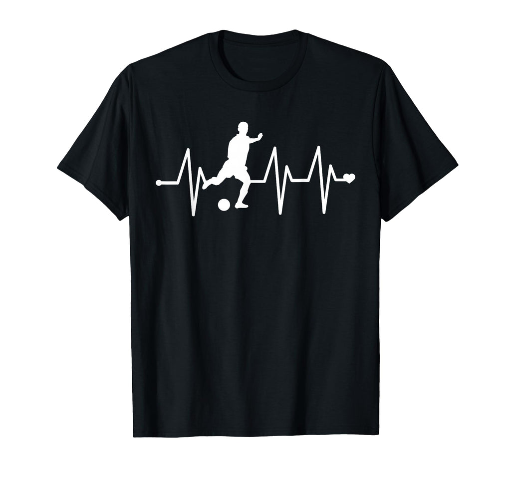 Soccer Heartbeat Funny Soccer T-Shirt - Graphic Print Men Women - T-Shirt, Sweatshirt, Hoodie