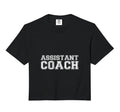 Assistant Coach Comfort Colors Crop T-Shirt - Streetwear Style for Adults - T-Shirt, Sweatshirt, Hoodie