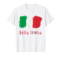 Bella Italia Italian Flag W Soccer T-Shirt - Novelty Apparel Men Women - T-Shirt, Sweatshirt, Hoodie