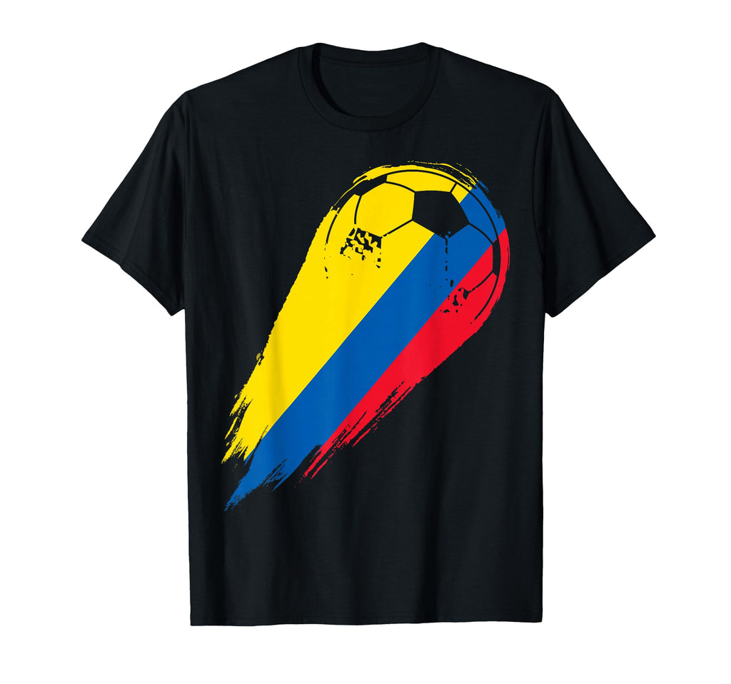 Colombian Flag Sports Soccer Ball Hoodie - Casual Everyday Wear Unisex - T-Shirt, Sweatshirt, Hoodie